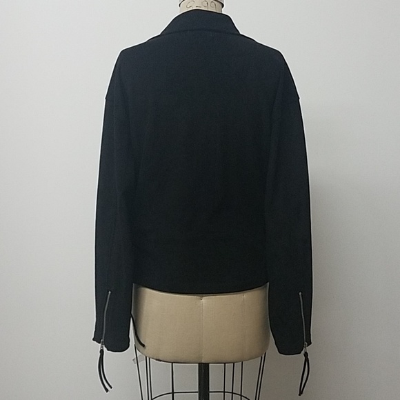 Black Suede Moto Jacket - Picture 6 of 8